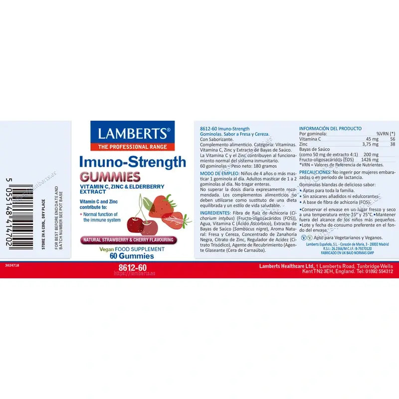 Lamberts Inmuno-Strenght , 60 Gummibärchen