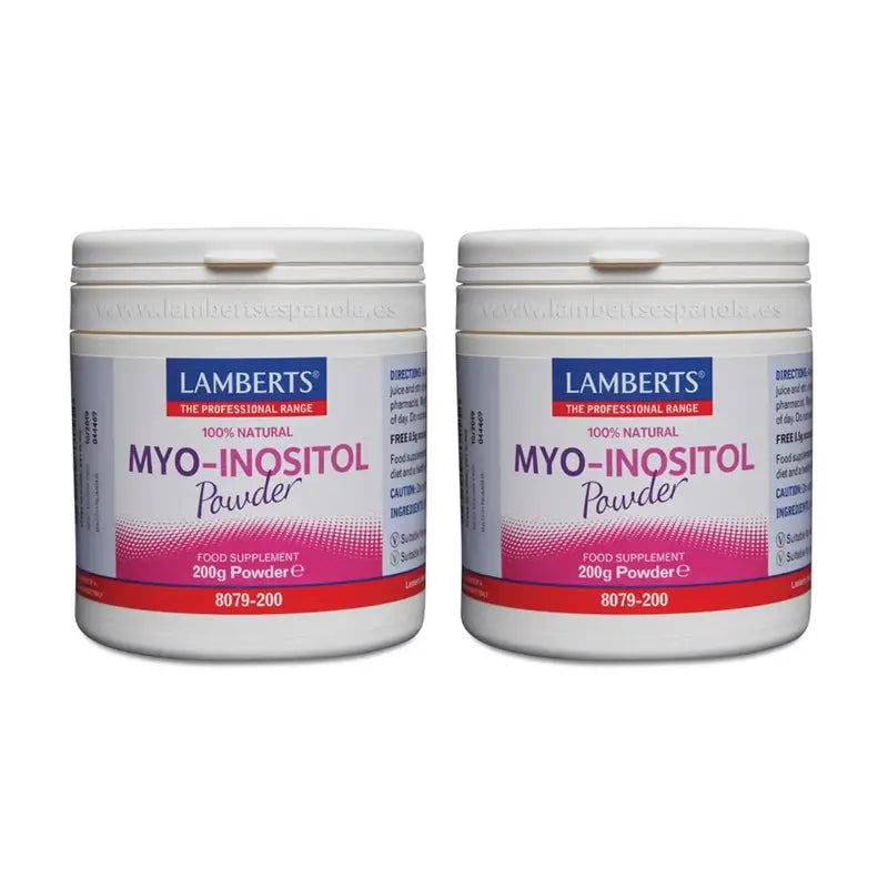 Lamberts Myo Inositol Pulver 100% natürlich, 2X200 Gr