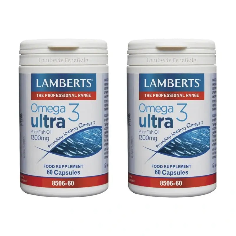 Lamberts Omega 3 Ultra reines Fischöl, 2X60 Kapseln