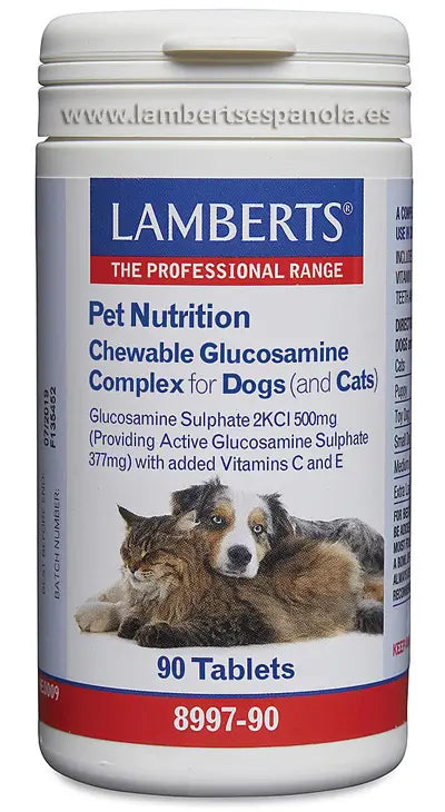 Lamberts Pet Nutrition Glucosamin Hund Katze 90 Tablettenmast