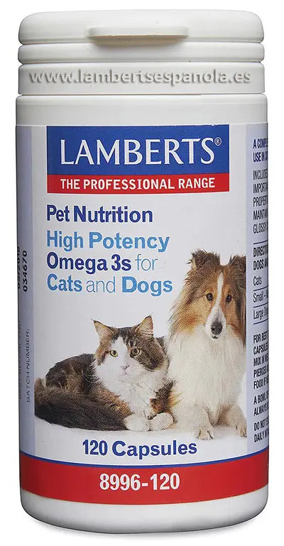 Lamberts Pet Nutrition (Omega 3) Hund Katze 120 Kapseln
