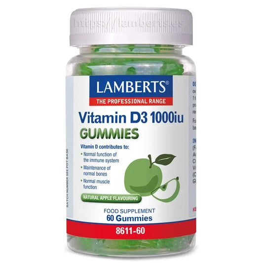 Lamberts Vitamin D3 1000 Ui, 60 Gummibärchen
