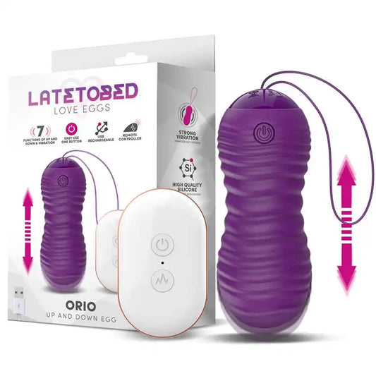 Latetobed Orio Vibro-Ei und Up and Down Telescopic Motion Fernbedienung Lila