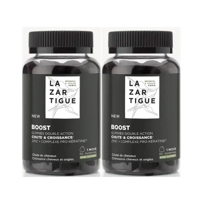 Lazartigue Gummies Haarausfall, Packung 2 x 60 Einheiten