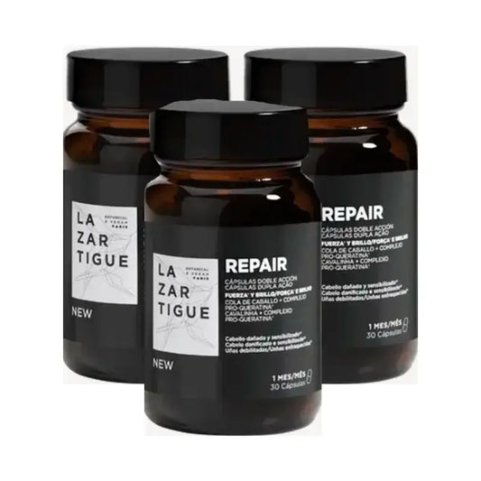 Lazartigue Repair Kapseln, Packung 3 x 30 ml