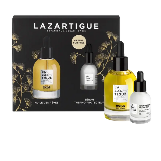 Lazartigue Weihnachtsset Pflegendes Trockenöl + Thermoprotektives Serum , 2 Stück