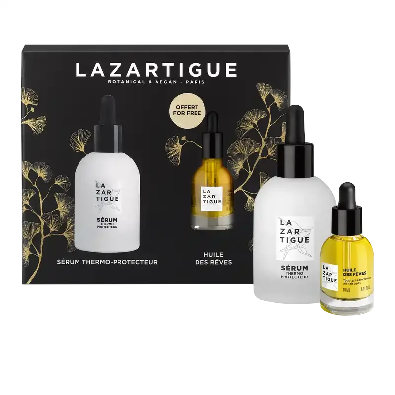 Lazartigue Weihnachtsset Weihnachten Thermoprotective Serum + Nourishing Dry Oil , 2 Einheiten