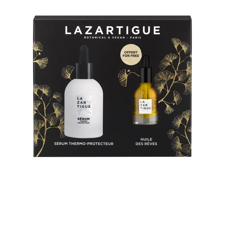 Lazartigue Weihnachtsset Weihnachten Thermoprotective Serum + Nourishing Dry Oil , 2 Einheiten