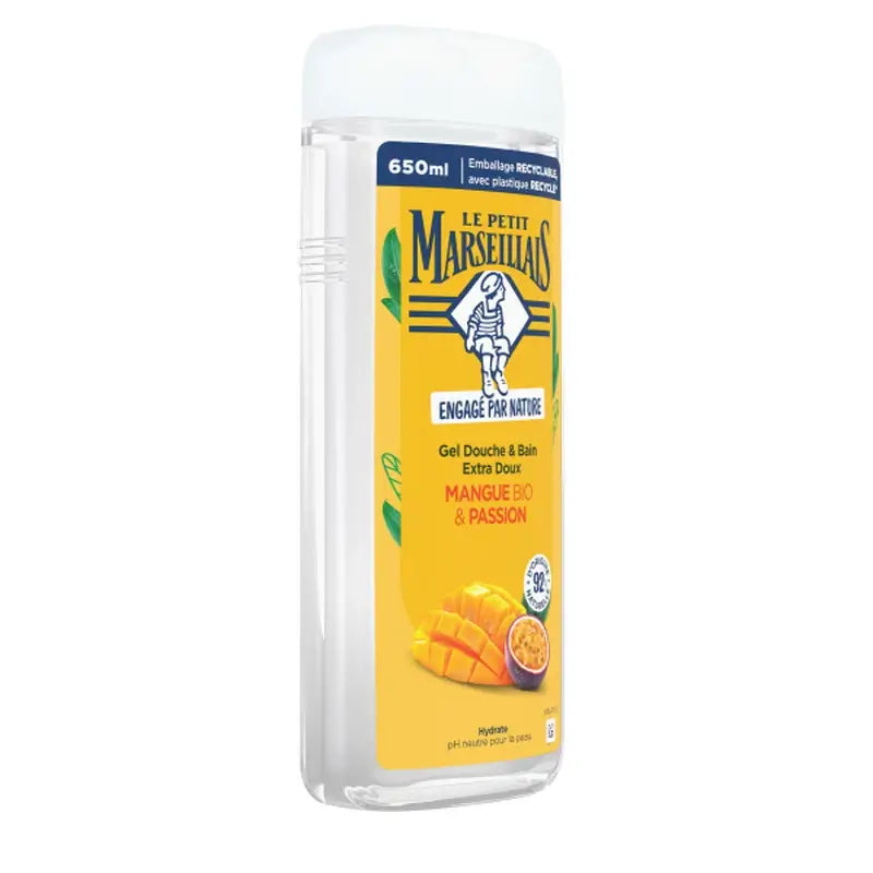 Le Petit Marseillais Extra-mildes Duschgel mit Bio-Mango und Maracuja, 650 ml