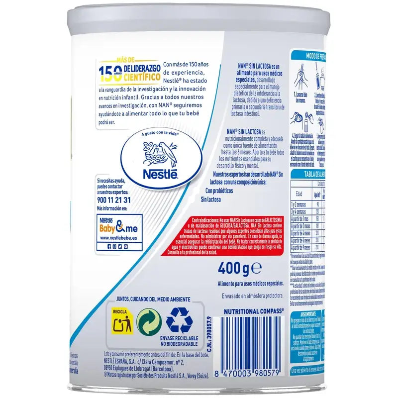 Nestlé Nan Expertpro Laktosefreie Spezial-Milch , 400 g