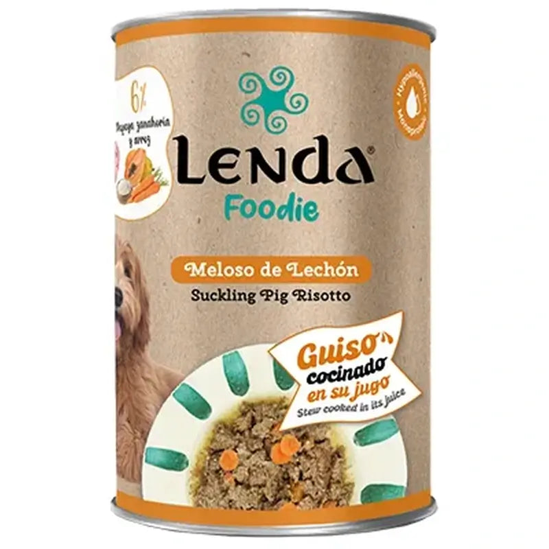 Lenda Foodie Mellow Piglet Hund, 12x400 g