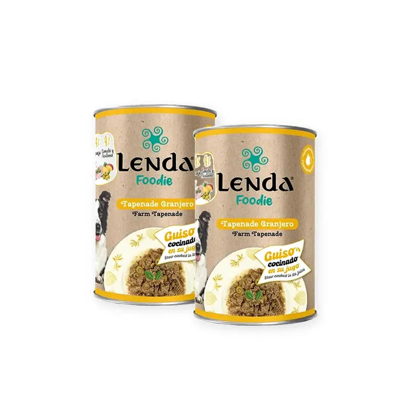 Lenda Foodie Hundefutter „Tapena De Granjero“, 2er-Pack à 12 x 400 g