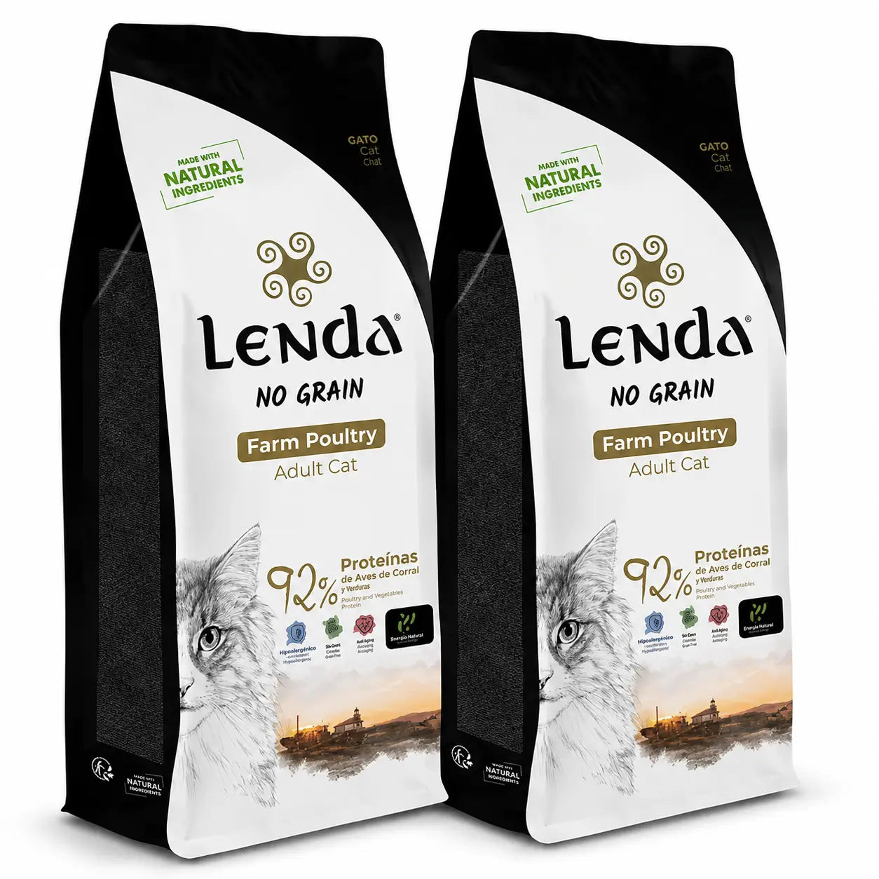 Lenda Cat Geflügel getreidefrei, 2 X 2 kg