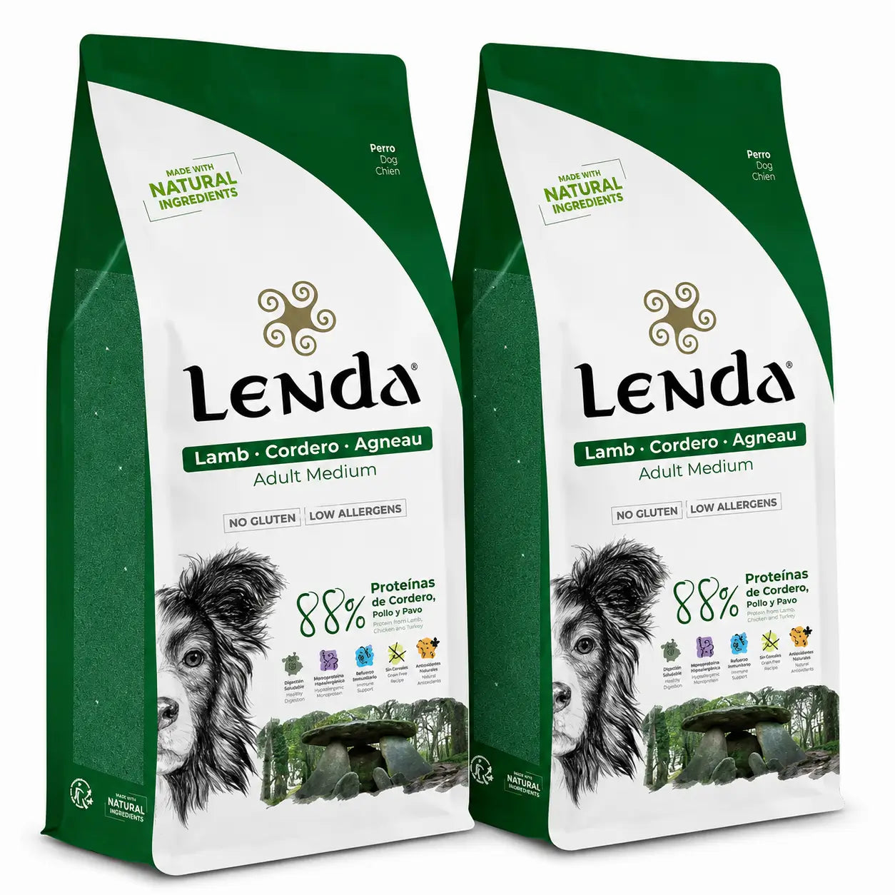 Lenda Dog Adult Lamm, 2 X 12 kg