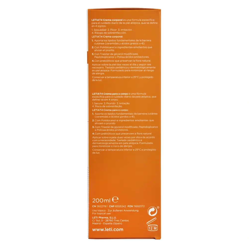 Letiat4 Körpercreme, 200 ml