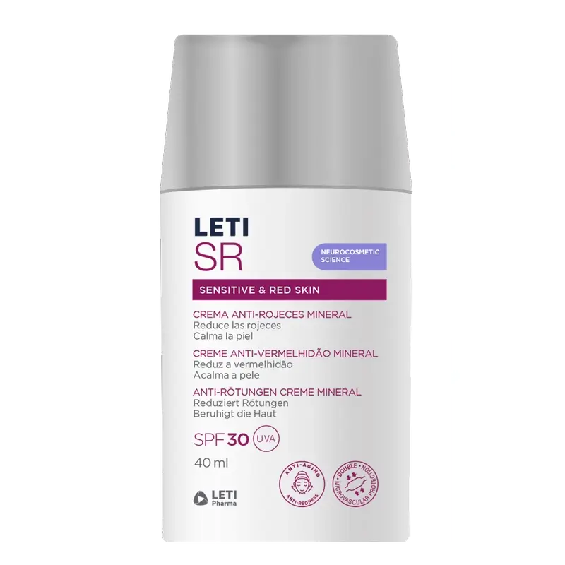 Leti Sr Antiredness Mineral Creme Spf30 , 40 ml
