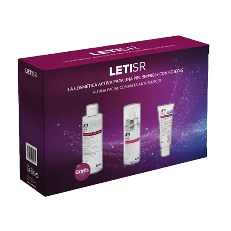 Leti SR Anti-Rötungen Weihnachten Brust Serum + Fluid + Micellar Wasser Geschenk