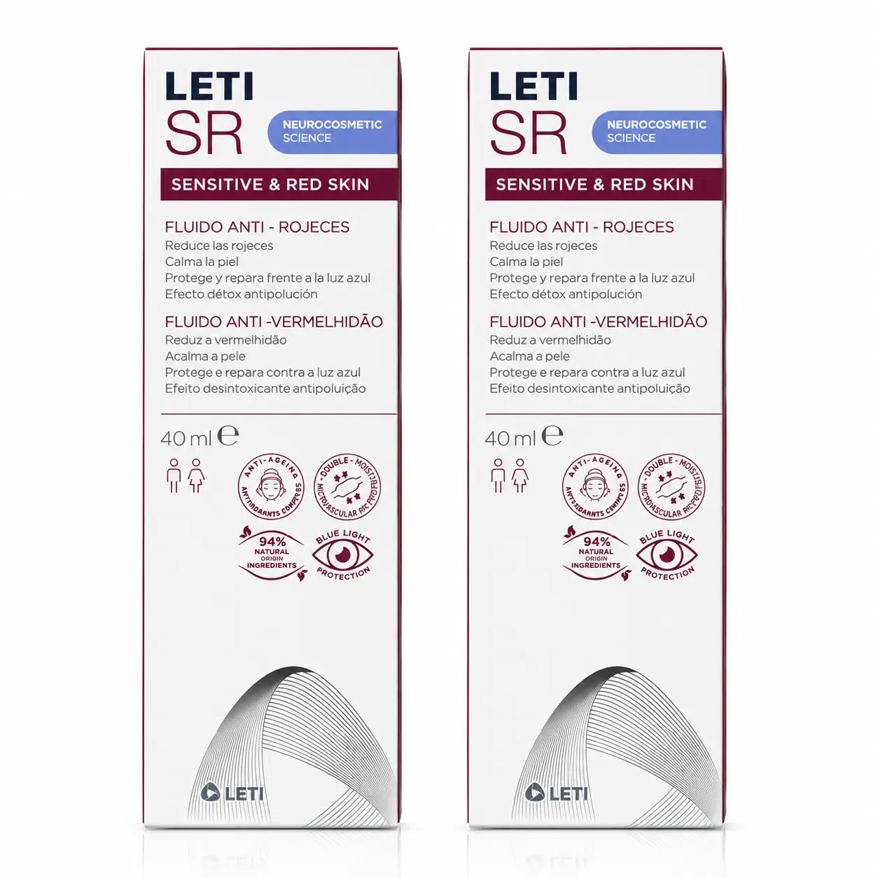 Leti SR Anti-Rötungen Fluid, 40 ml Packung 2