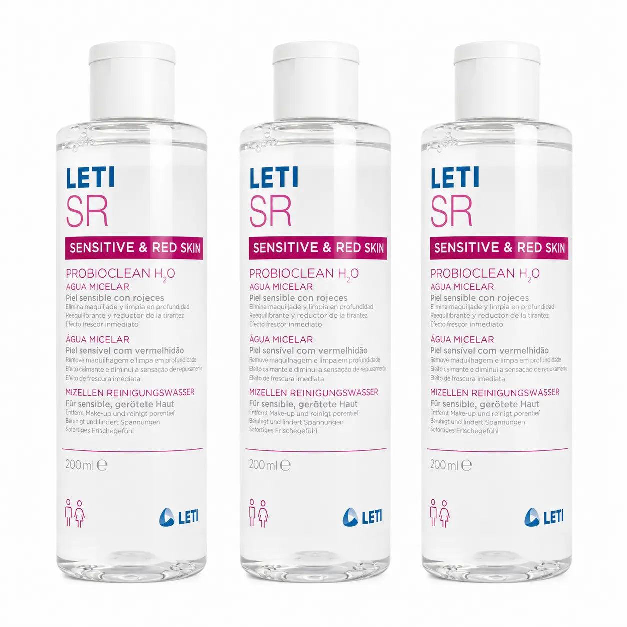 Leti SR Probioclean Mizellenwasser, 200 ml Packung 3