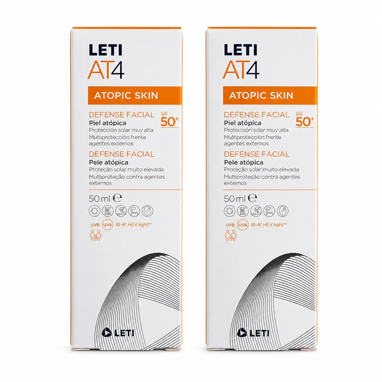 Letiat4 Defence Facial Spf50+, 50 ml Packung 2