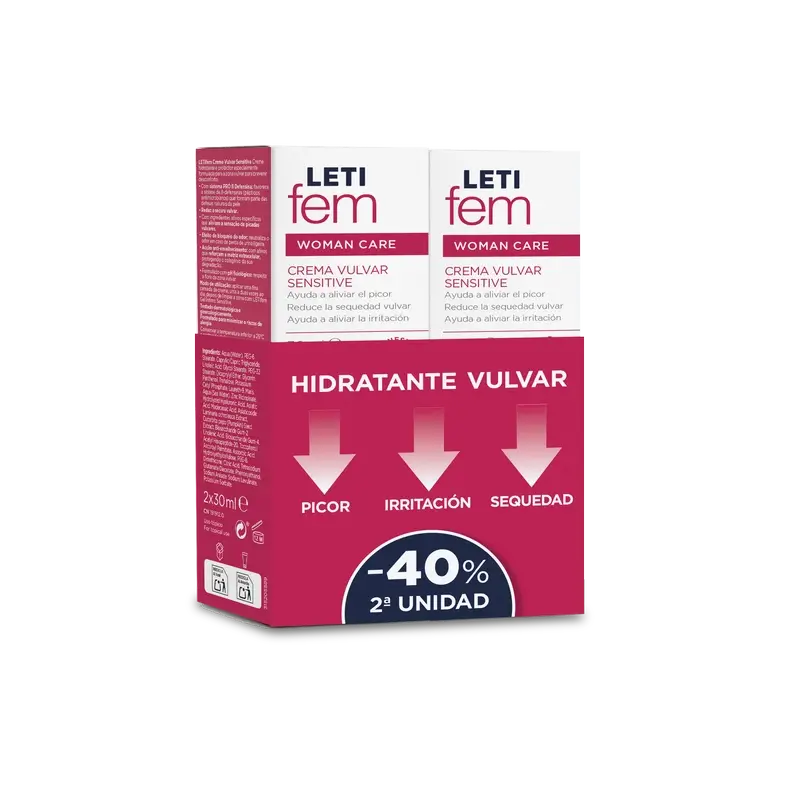Letifem Sensitive Ltf ist Duplo Sensitive Creme 40% 2. Einheit