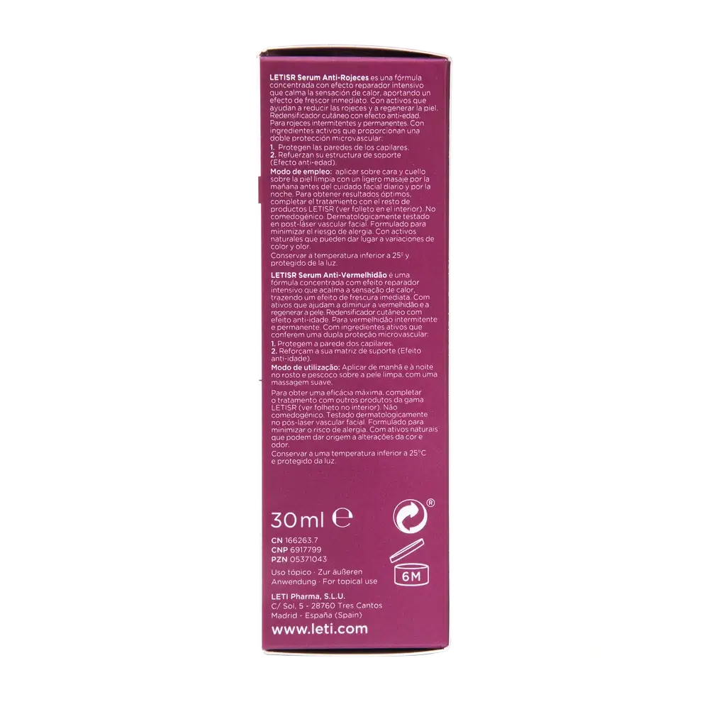 Leti SR Anti-Rötungen Serum, 30 ml