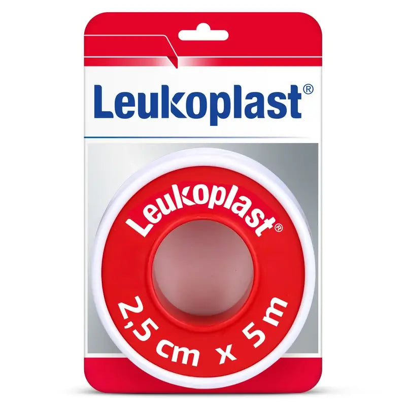 Leukoplast Weiß Mit Ring 2,5 Cm X 5 M