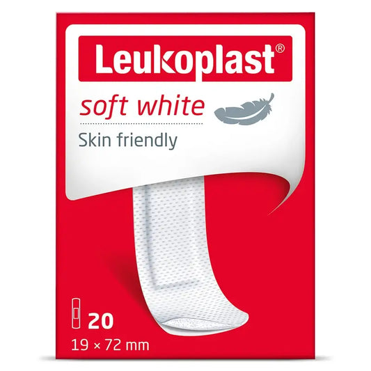 Leukoplast Soft Weiß, 19 Mm X 72 Mm, 20 Stk.