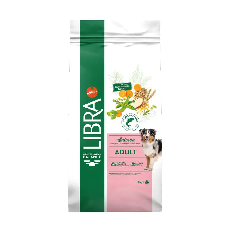 Hundefutter, mit Lachs, Premium, 14 kg