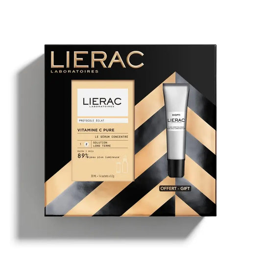 Lierac Weihnachtsgeschenkbox Vitamin C Serum Diopti Dunkle Augenringe 15Ml Geschenkset