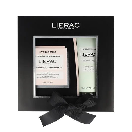 Lierac Hydragenist Hydragenist Aufhellende rehydrierende Gel-Creme + Peeling-Maske Box, 125 ml