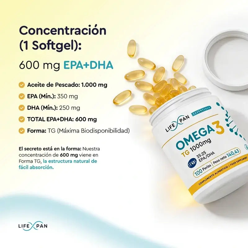 Lifexpan Omega 3 Ultra Pure Ifos 1000 Mg , 100 Kapseln