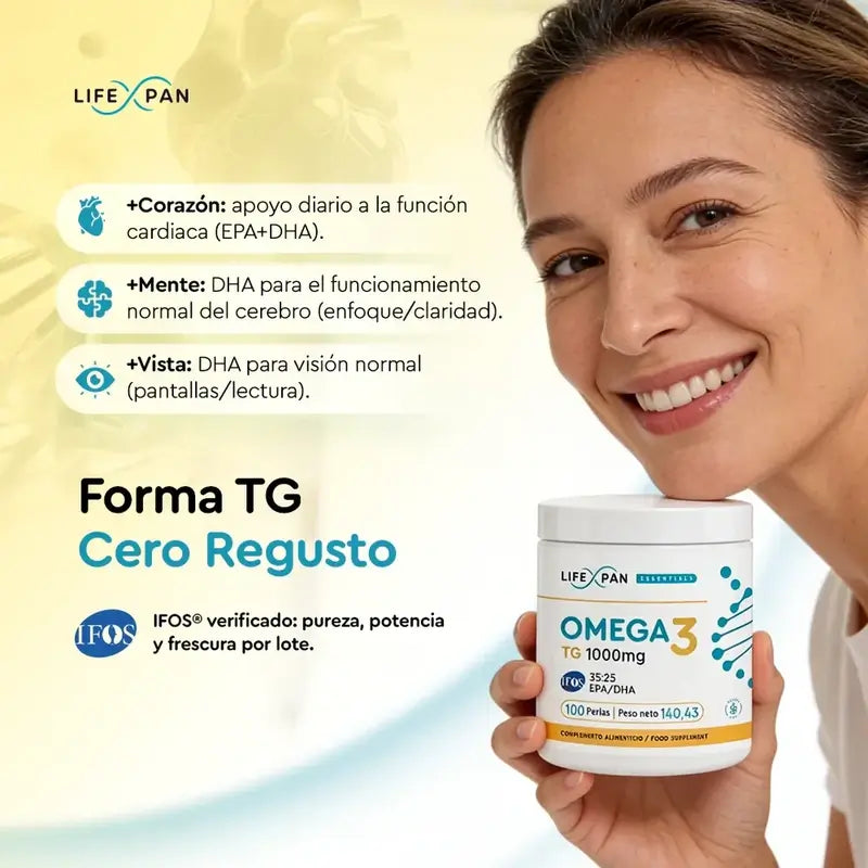 Lifexpan Omega 3 Ultra Pure Ifos 1000 Mg , 100 Kapseln