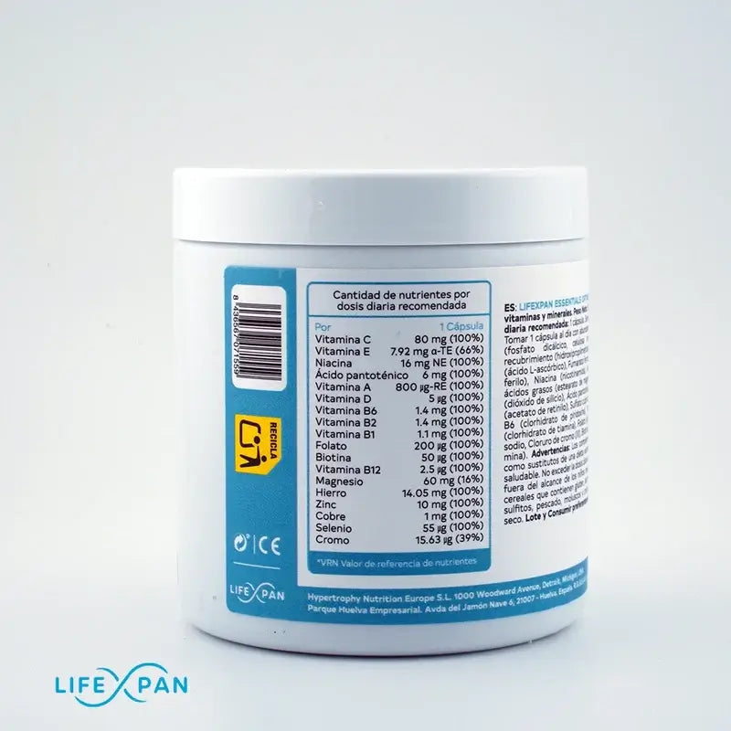 Lifexpan Optimal Essentielle Vitamine & Mineralien , 100 Kapseln