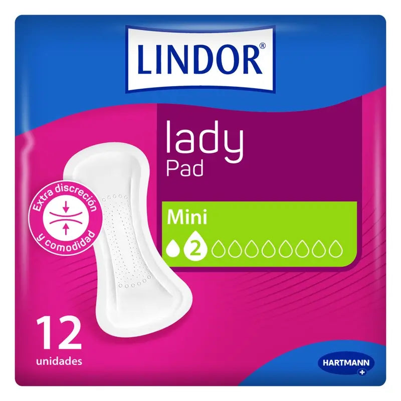Lindor Lady Pad Mini 2 Drops, 12 Stück.