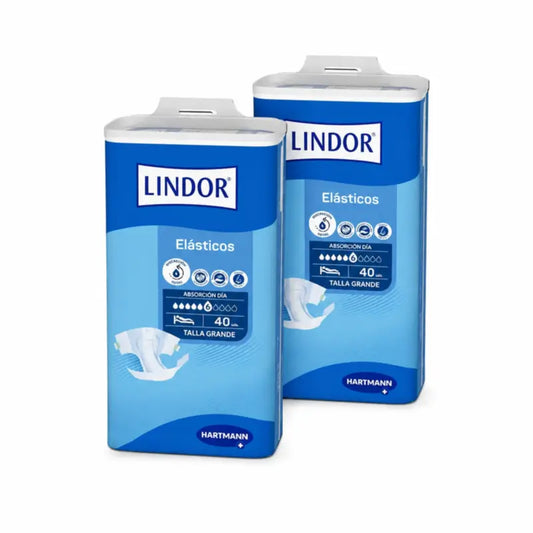 Lindor Elastic Windeln Day Größe L, 80 Stück.