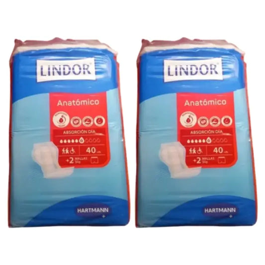 Lindor Anatomische Nachtwindeln, 2er-Pack à 80 Stück