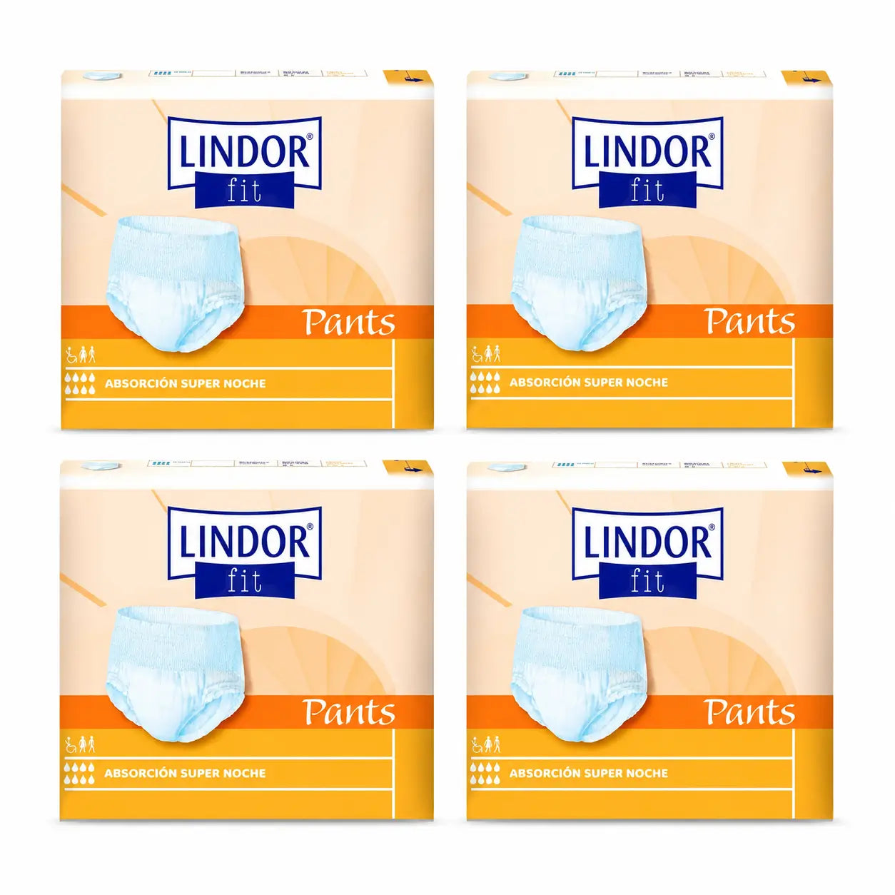 Lindor Fit Pants Tageswindeln, Größe L, 80 Stück, 4er-Pack