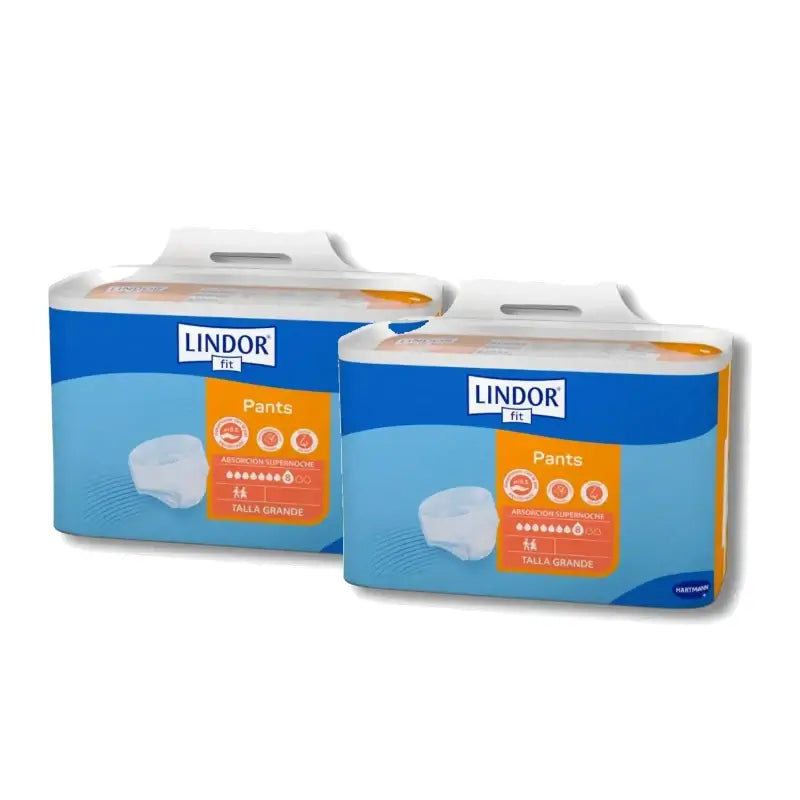 Lindor Windeln „Fit Pants Super Noche“, Größe L, 80 Stück, 2er-Pack