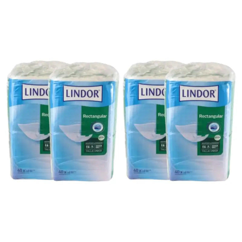 Lindor Windeln, rechteckig, Super Night, 2er-Pack à 80 Stück