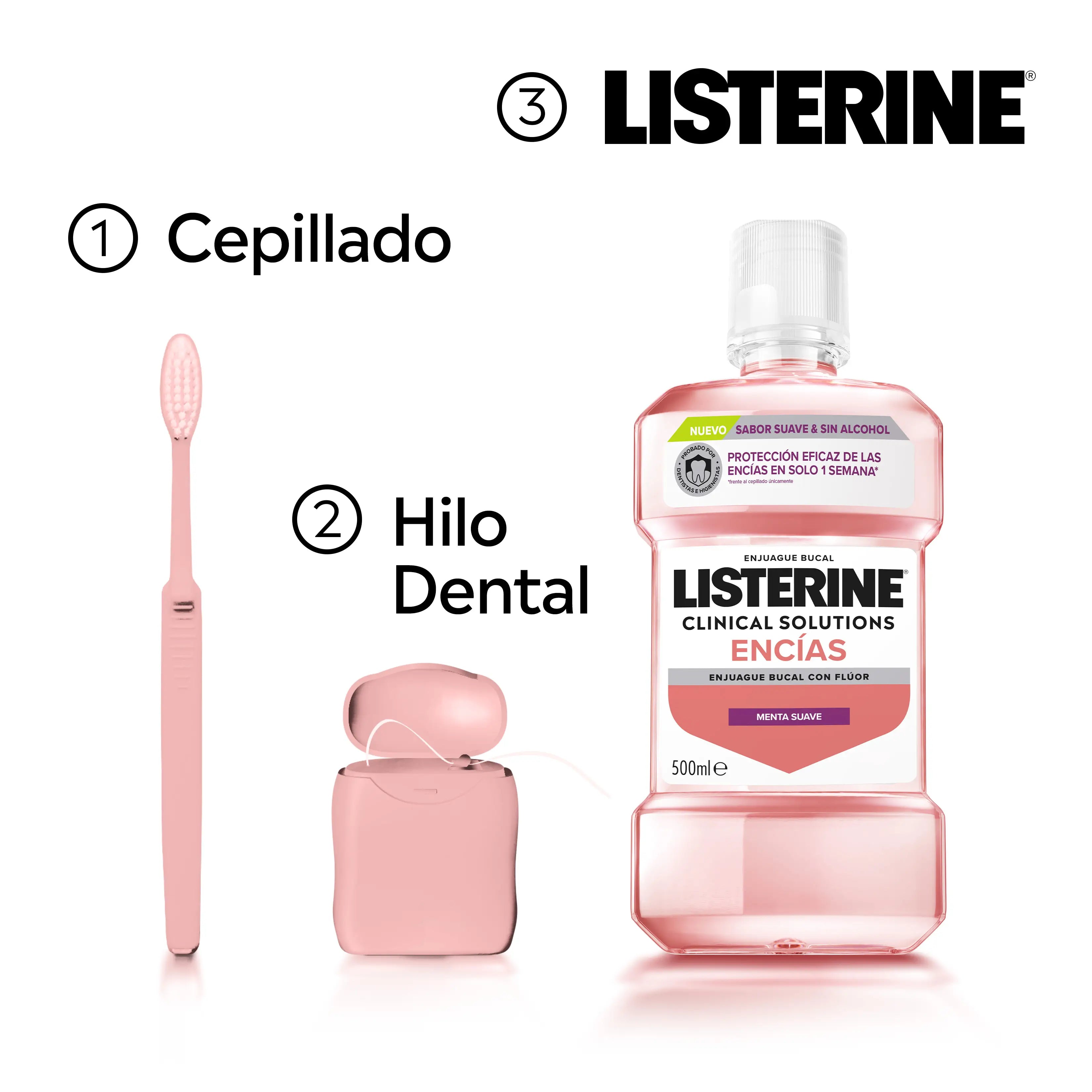 Listerine Klinische Lösungen Sanfte Aromakaugummis, 500 ml
