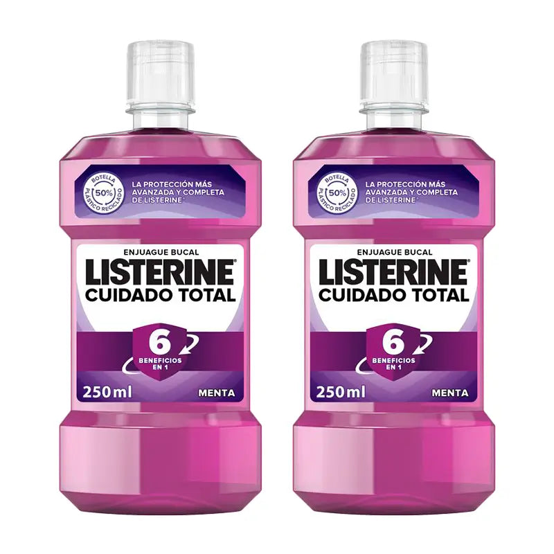 Listerine Duplo Total Care Mundspülung, Minzgeschmack, 2 x 250 ml