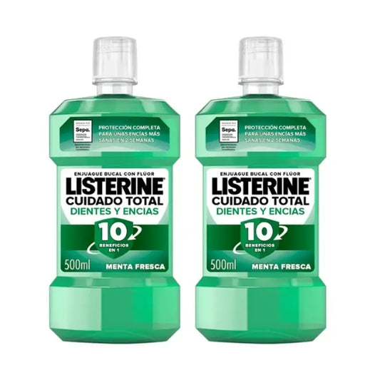 Listerine Duplo - Zähne & Zahnfleisch Mundspülung, 2 x 500 Ml