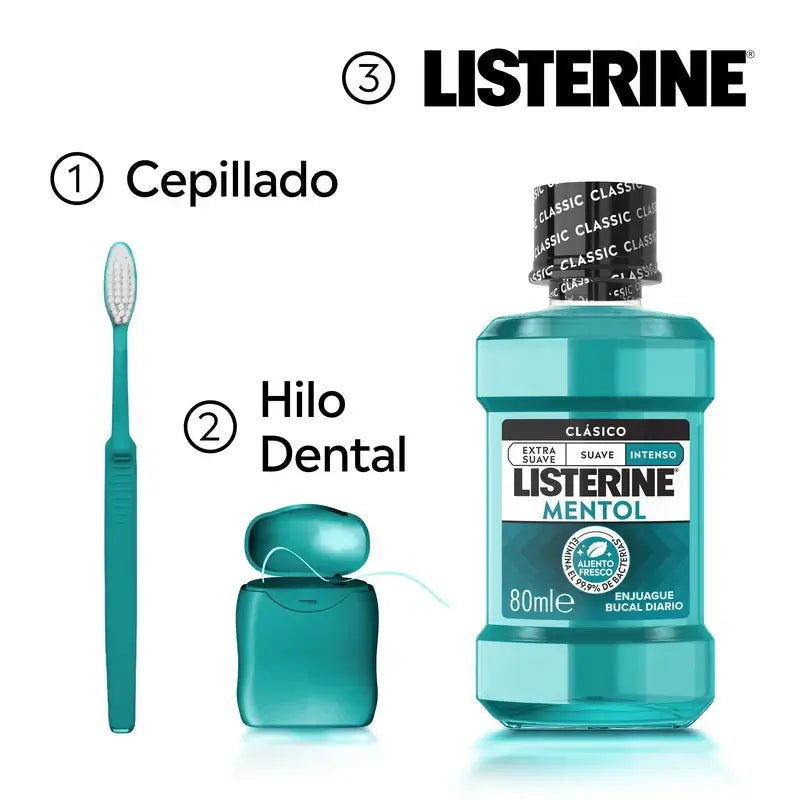 Listerine Menthol Mundspülung, 80 ml
