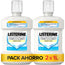 Listerine Mundwasser, Advanced White mit Aufheller, milder Minzgeschmack, alkoholfrei 2 X 1000ml Packung