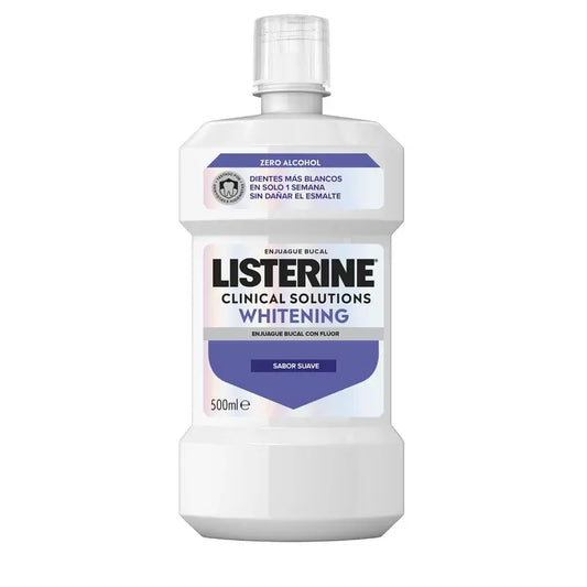 Listerine Mundspülung, Advanced Whitening, alkoholfrei, Milde Minze, 500 ml