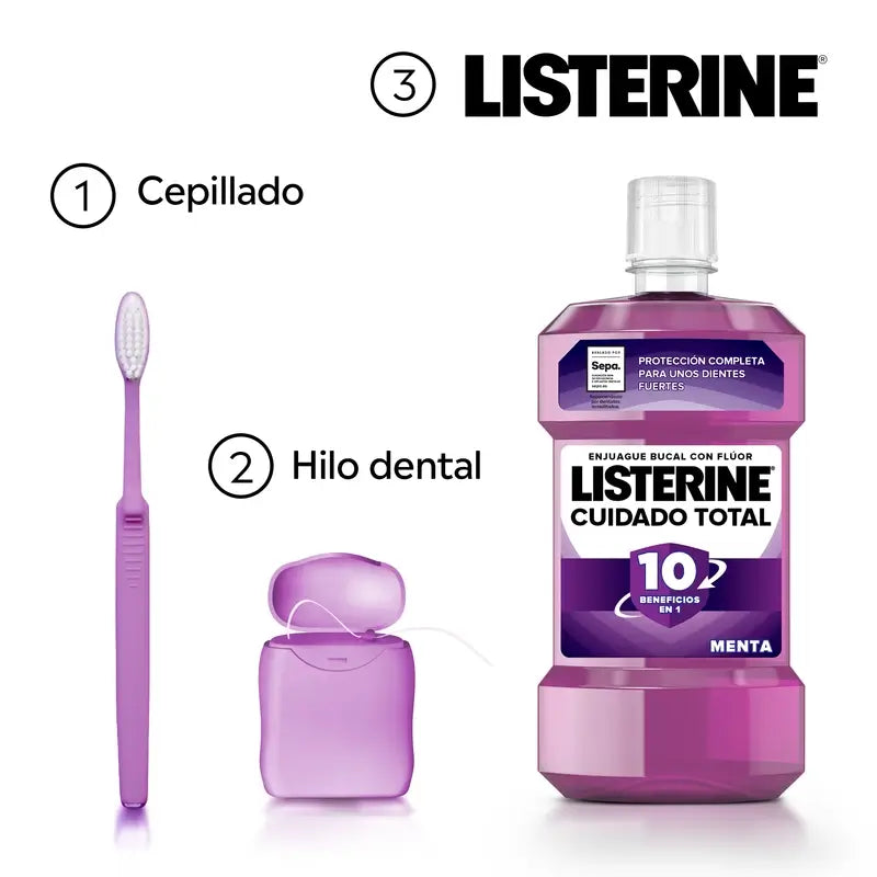 Listerine Total Care Mundspülung Minzgeschmack, 500 ml