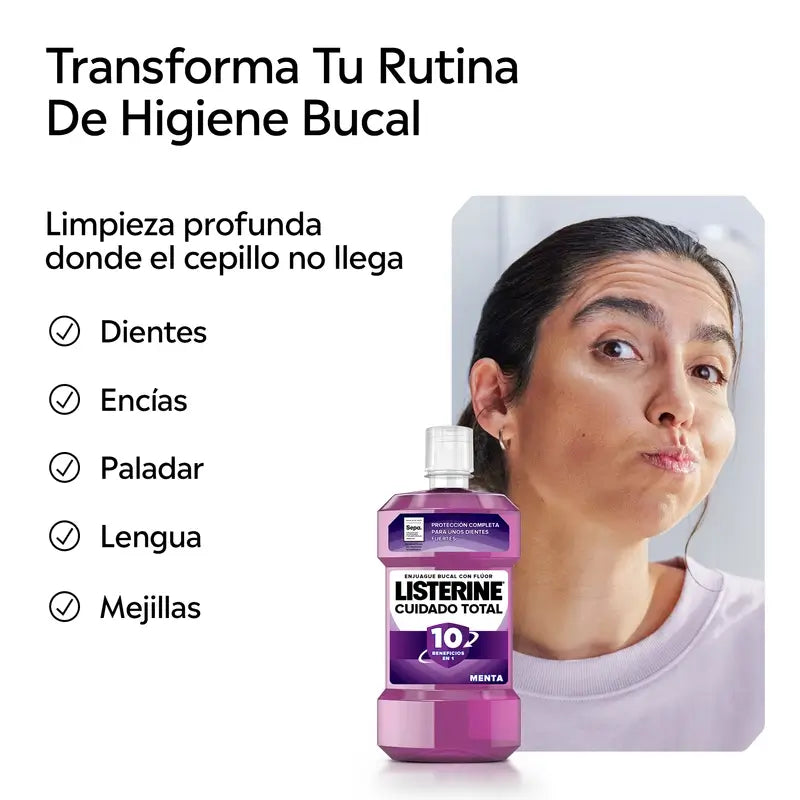 Listerine Total Care Mundspülung Minzgeschmack, 500 ml