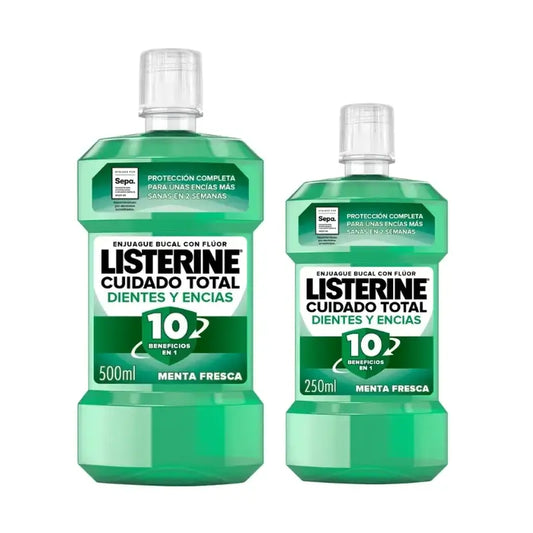Listerine Zahn & Zahnfleisch Mundspülung Pack 500 ml + 250 ml