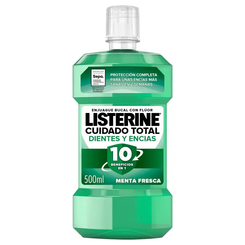 Listerine Zahn- & Zahnfleischschutz Mundwasser Fresh Mint, 500 Ml